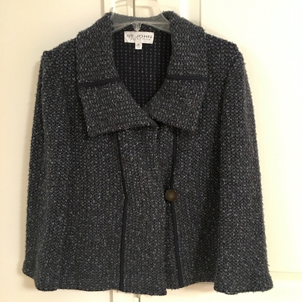St John collection tweed knit jacket